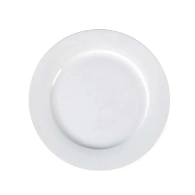 Porceletta Porcelain Flat Plate Ivory, 15.5 cm