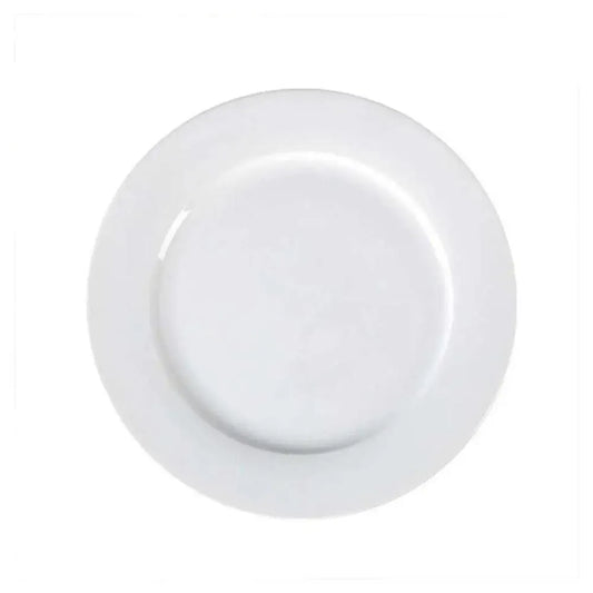 Porceletta Porcelain Flat Plate Ivory, 23.5 cm