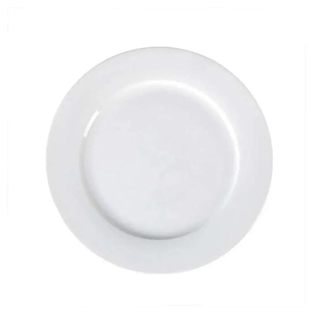 Porceletta Porcelain Flat Plate Ivory, 30.5 cm