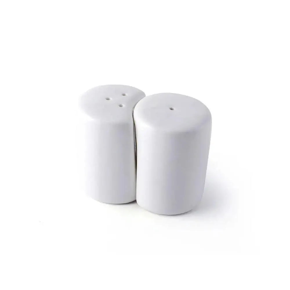 Porceletta Porcelain Joint Salt & Pepper Shakers Ivory