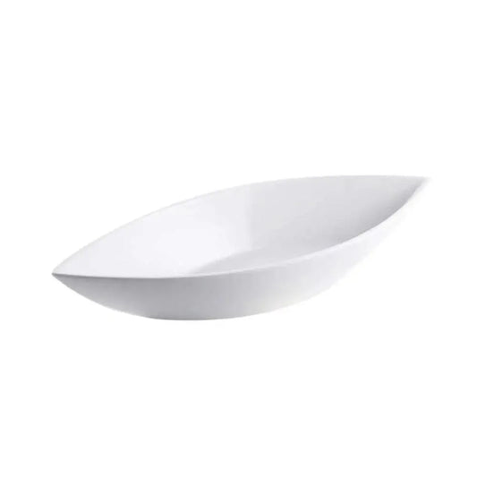 Porceletta Porcelain Leaf Bowl Ivory, 20.4 cm