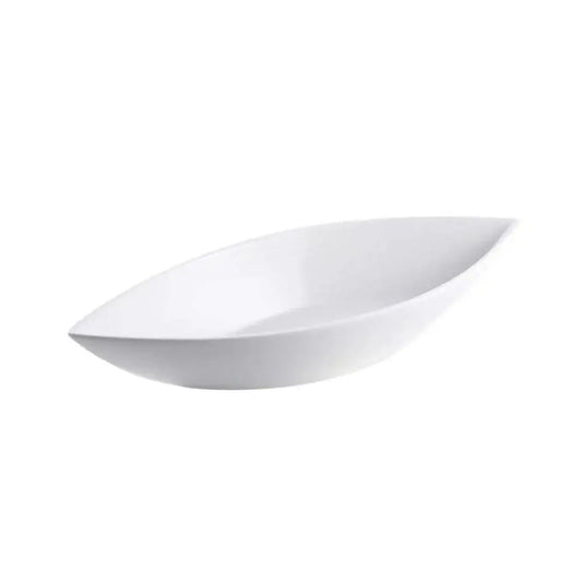 Porceletta Porcelain Leaf Bowl Ivory, 35 cm