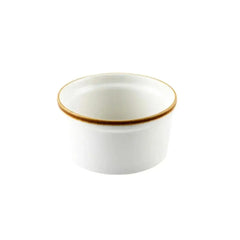 Porceletta Porcelain Lined Ramekin Ivory Mocha, 6.8 cm