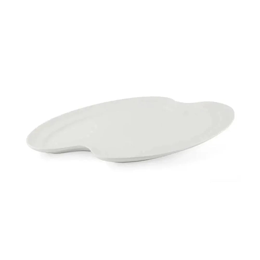 Porceletta Porcelain Mixed Grill Plate Ivory, 37.5 cm