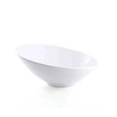 Porceletta Porcelain Oblique Bowl Ivory, 26.8 cm