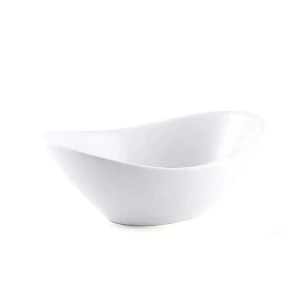 Porceletta Porcelain Oval Bowl Ivory, 20 cm