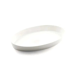 Porceletta Porcelain Oval Deep Plate Ivory, 31 cm