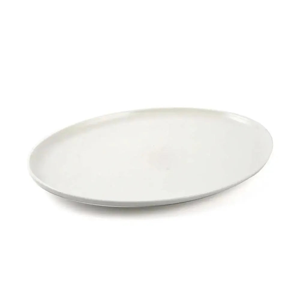 Porceletta Porcelain Oval Pizza Plate Ivory, 25.3 cm