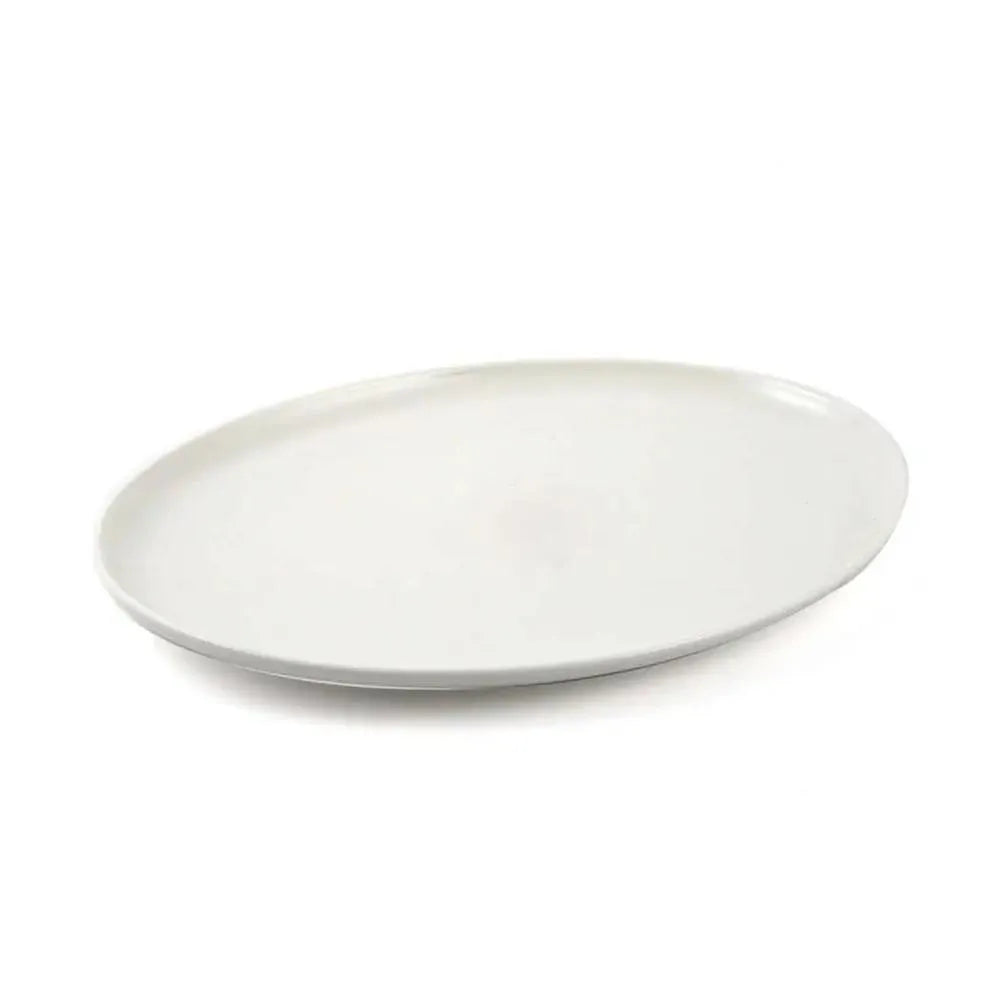 Porceletta Porcelain Oval Pizza Plate Ivory, 31 cm