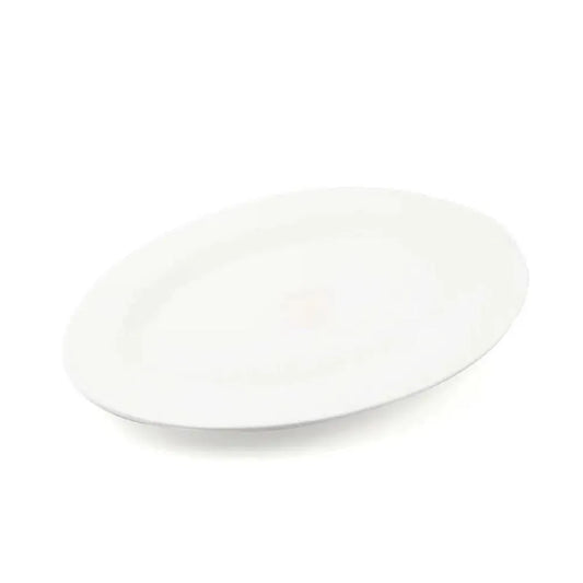 Porceletta Porcelain Oval Plate Ivory, 20 cm