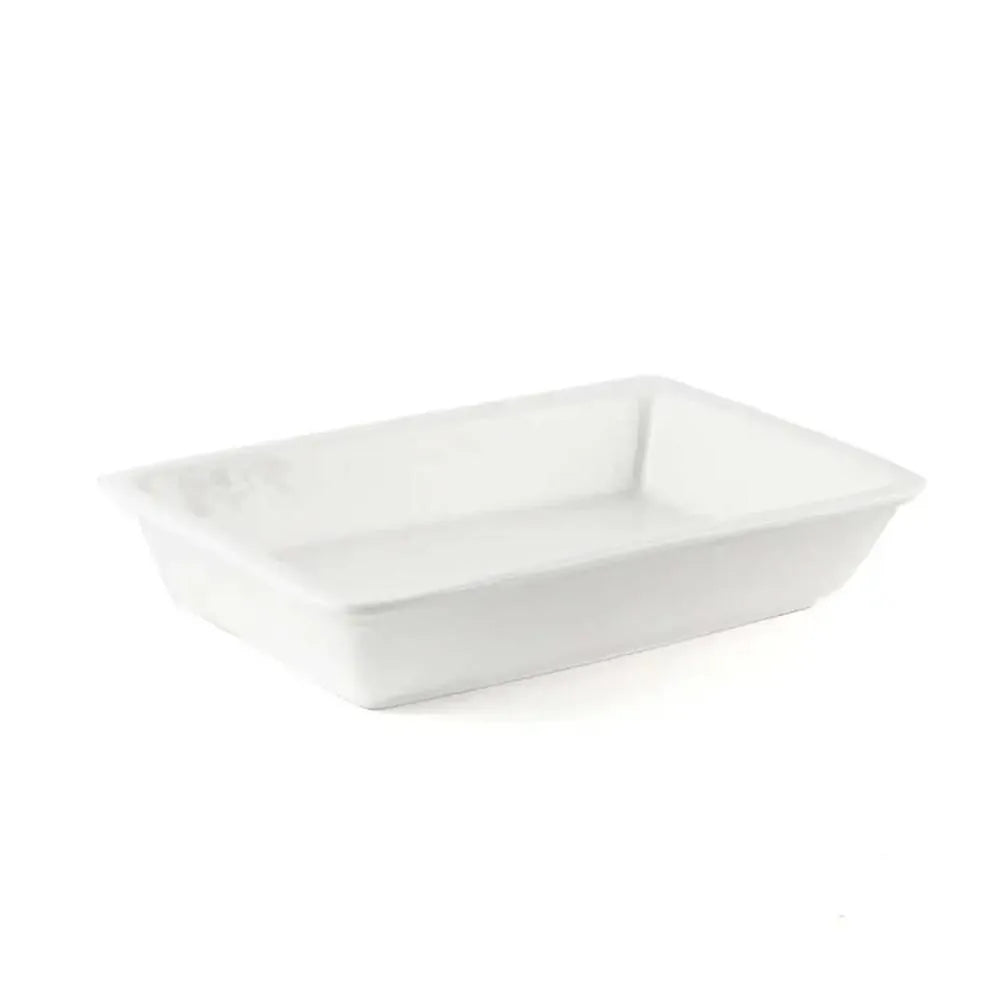 Porceletta Porcelain Quarter Rectangular Insert Ivory, 22.5 cm