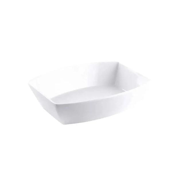 Porceletta Porcelain Rectangular Bowl Ivory, 15 cm