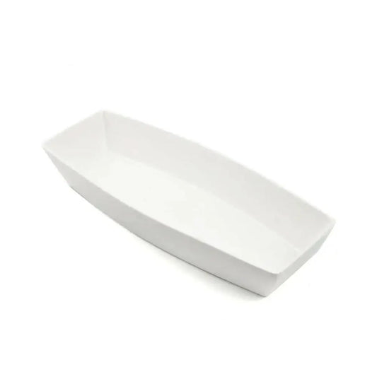 Porceletta Porcelain Rectangular Deep Bowl Meena Design Ivory, 30 cm