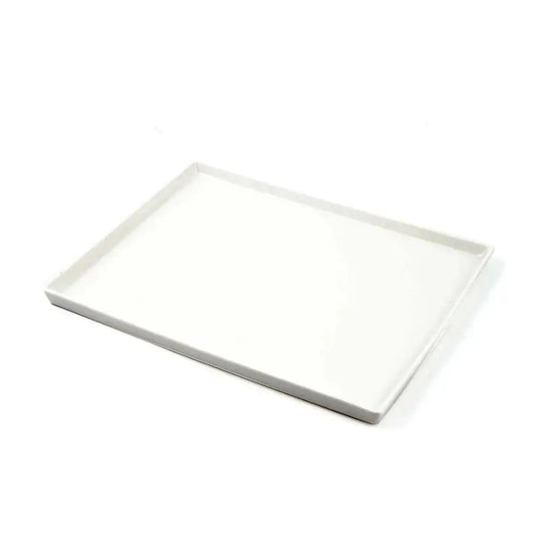 Porceletta Porcelain Rectangular Plate Ivory, 21 cm