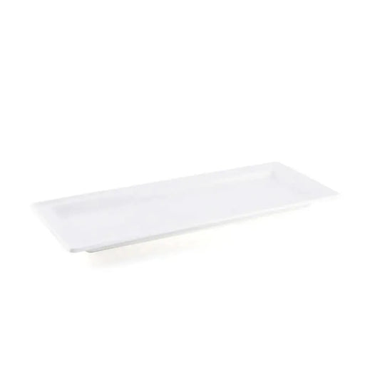 Porceletta Porcelain Rectangular Plate Ivory, 29 x 12 cm