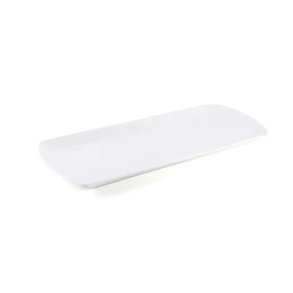 Porceletta Porcelain Rectangular Serving Plate Ivory, 40 cm