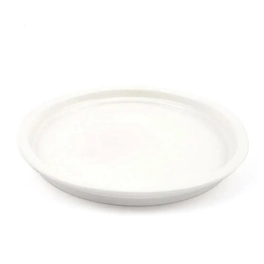 Porceletta Porcelain Rim Stackable Plate Ivory, 23 cm