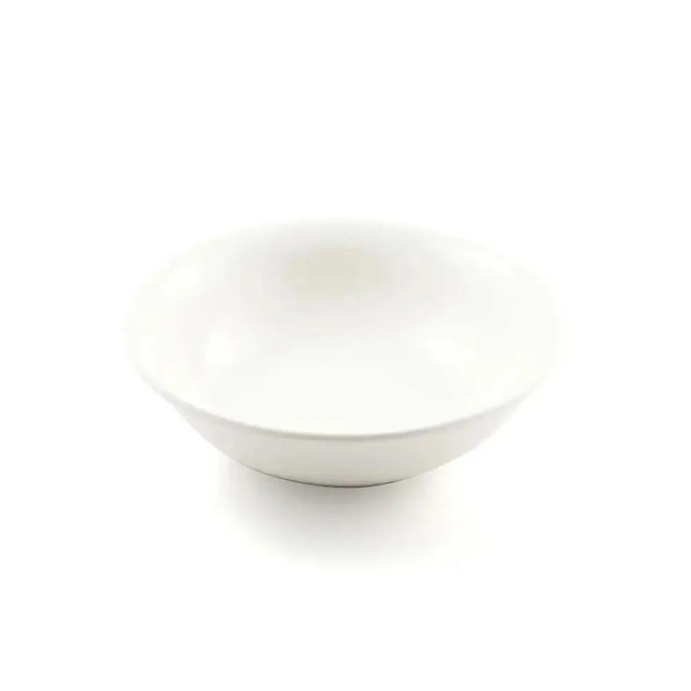 Porceletta Porcelain Rimmed Salad Bowl Ivory, 17.5 cm