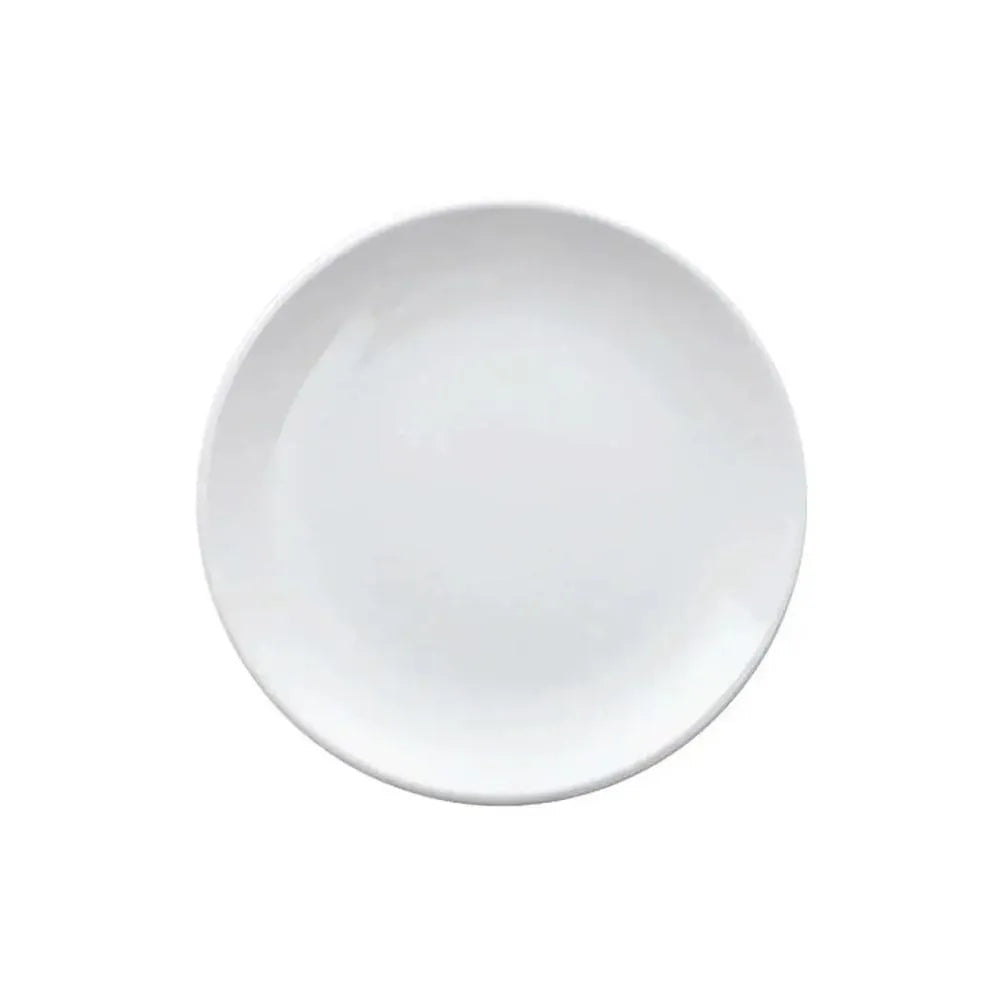 Porceletta Porcelain Rimmed Thick Plate Ivory, 17.3 cm