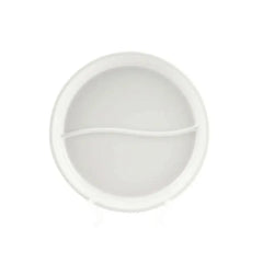 Porceletta Porcelain Round Divider Plate Ivory, 23 cm