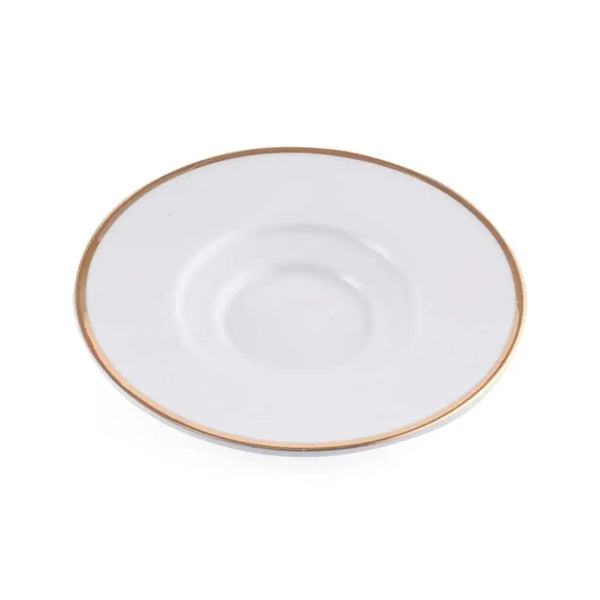 Porceletta Porcelain Saucer Set Ivory, 6 pieces