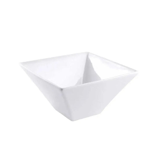 Porceletta Porcelain Square Bowl Ivory, 20 cm