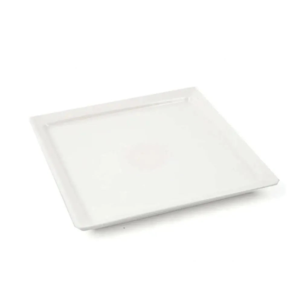 Porceletta Porcelain Square Plate Ivory, 22 cm