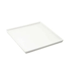 Porceletta Porcelain Square Plate Ivory, 25.2 cm