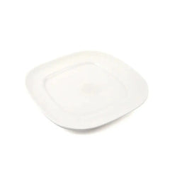 Porceletta Porcelain Square Round Plate Ivory, 16 cm