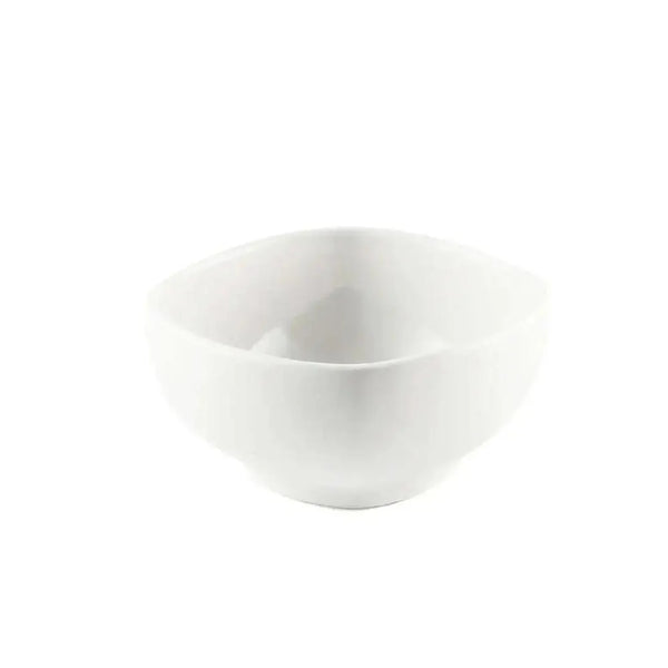 Porceletta Porcelain Square Soup Bowl Ivory, 10 cm