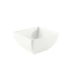 Porceletta Porcelain Square Soup Bowl Ivory, 12.5 cm