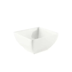 Porceletta Porcelain Square Soup Bowl Ivory, 9.2 cm