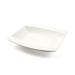 Porceletta Porcelain Square Soup Plate Meena Design Ivory, 23.8 cm