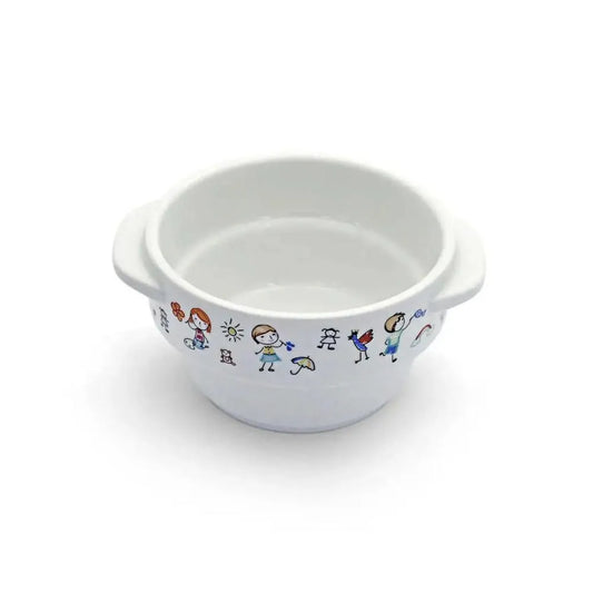 Porceletta Porcelain Stackable Kids Soup Cup with Handle, 12.5 cm