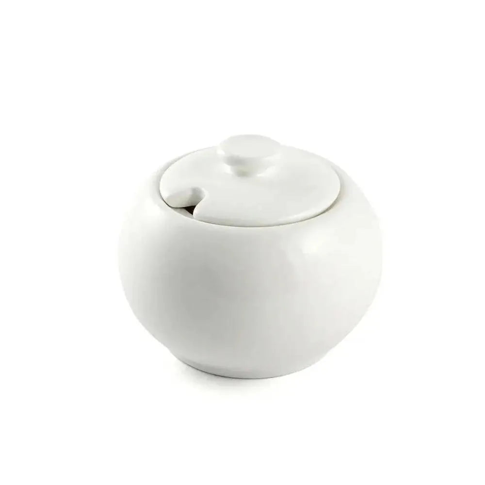 Porceletta Porcelain Sugar Pot Ivory, 12.5 cm