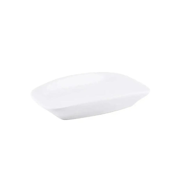 Porceletta Porcelain Towel Dish with Veins Ivory, 13.5 cm