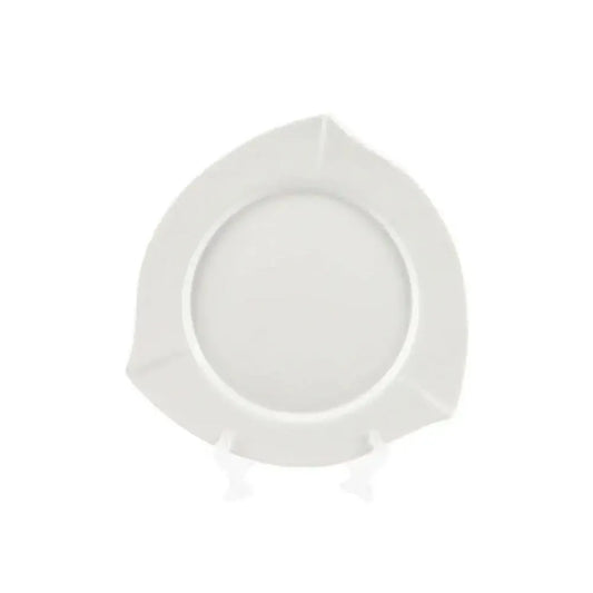 Porceletta Porcelain Triangle Plate Ivory, 17.5 cm