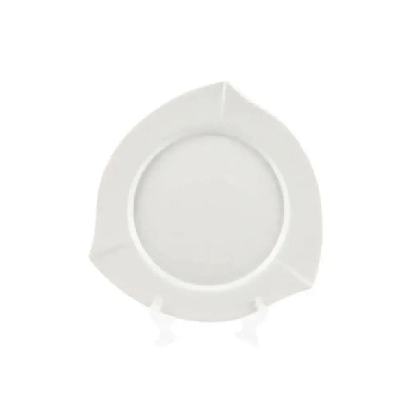 Porceletta Porcelain Triangle Plate Ivory, 24.5 cm