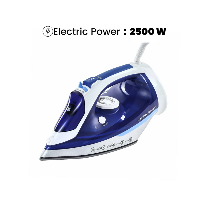 hamilton beach powerful steam iron ceramic 2500 w