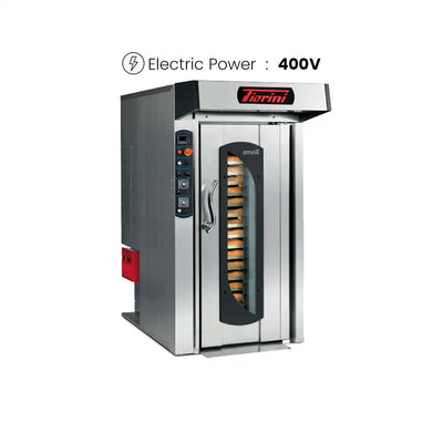 Forni Forini Small Gas Rack Oven, Power 160,000 BTU, 400V / 50Hz / 3 Phase, 107 x 156 x 206 cm - HorecaStore