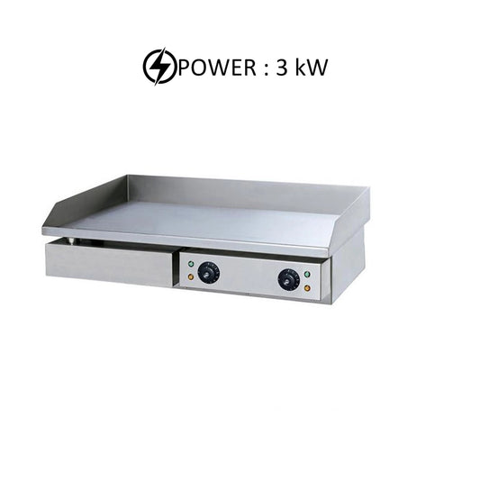 THS Electric Griddle Smooth, 4.4 kW, 73 x 47 x 24 cm