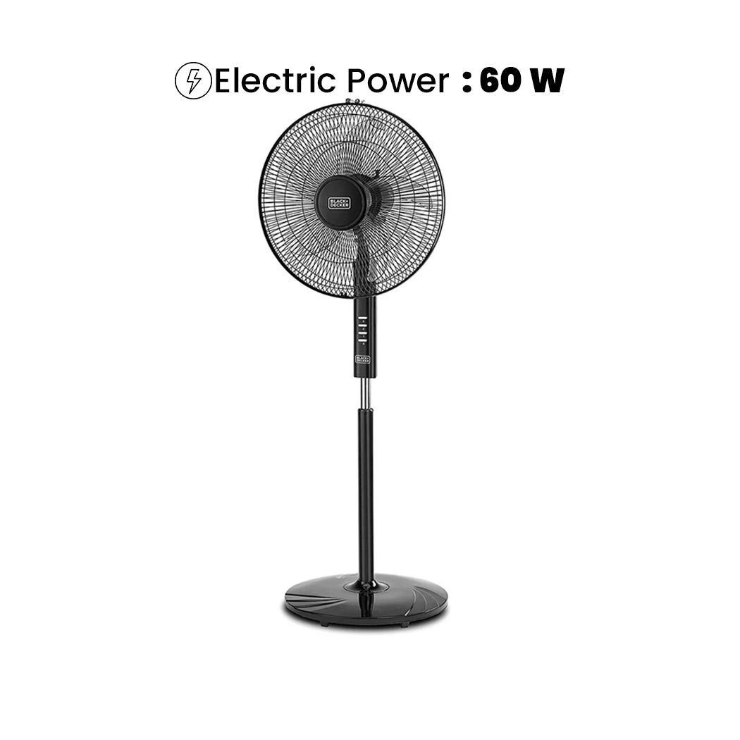 Black & Decker 16" Pedestal Stand Fan, 3 Speed, 60 W