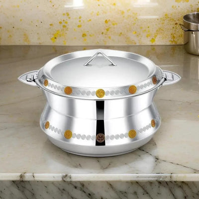 Pradeep Sabina Stainless Steel Hot Pot Gold, 5000 ml