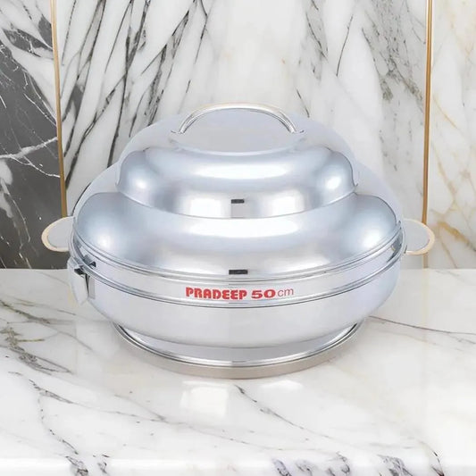 Pradeep Sparkling Jumbo Stainless Steel Hot Pot, 40 cm