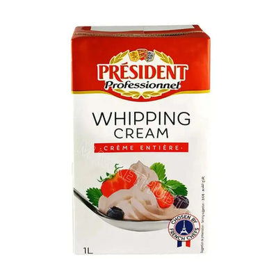 President UHT Whipping Cream 1 ltr x 6 Pcs