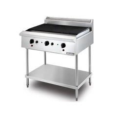 Berjaya CB3BFS-17 Gas Char Broiler Table Top 3 Burners With Freestanding, Power 13.185 KW