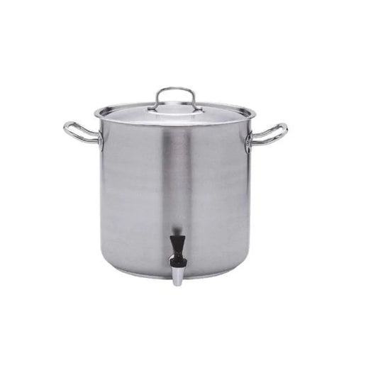 Pujadas Spain P248035 Stainless Steel Stock Pot  With Lid 35 cm