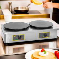 Roller Grill 40 cm Double Plate Electric Crepe Machine 6.4 kW