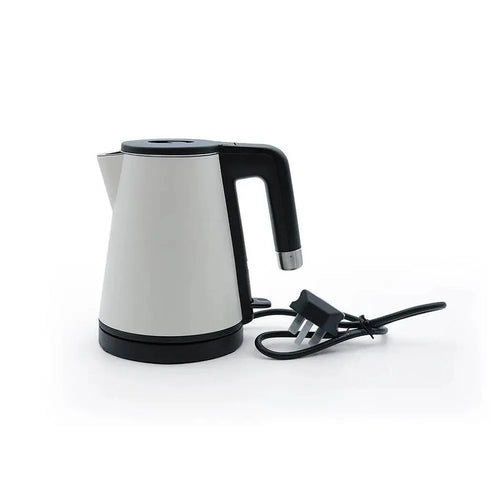 Roomwell UK Double Wall Stainless Steel White Nova Electric Kettle, 600 ml, 1000 W