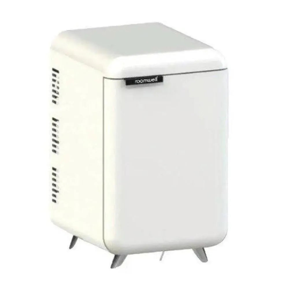 Roomwell UK Retro Compressor Minibar 40 Liters, H 65.5 x W 40 x D 44 cm, Energy Efficient, Fast Cooling, Color White